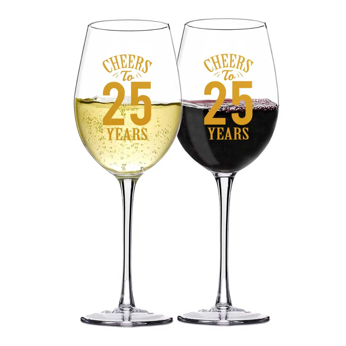 Personalized Wine Glasses Gift Set - Anniversary Gifts for Couples - Cheers - Image 5