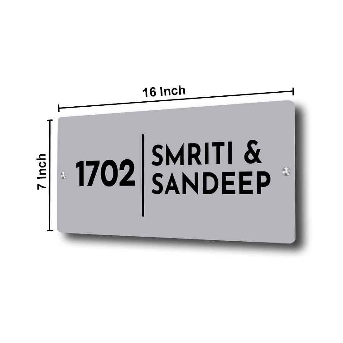 Acrelic Name Plate for Flats Home Personalized Office Nameboard - Image 7