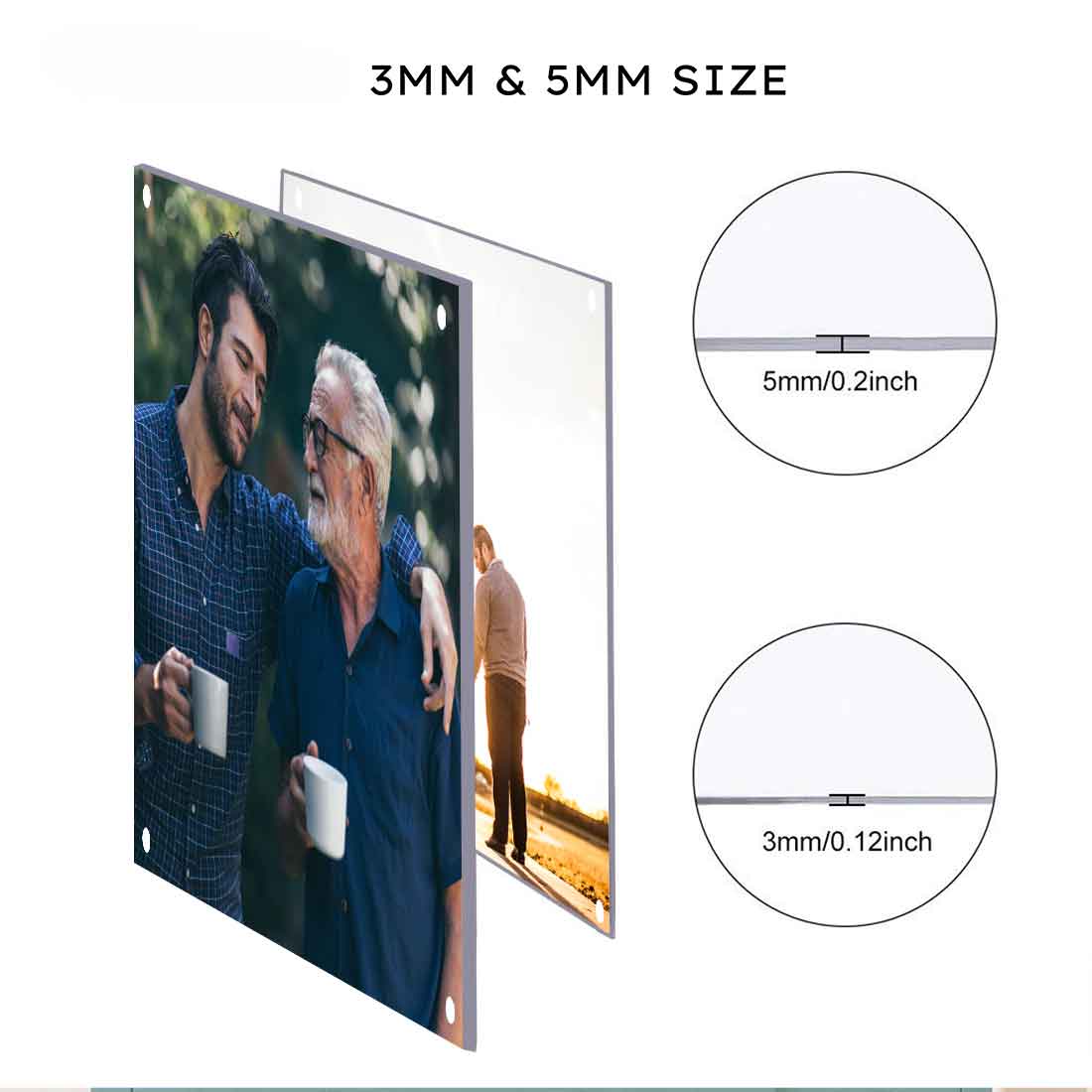 Acrylic Photo Frame - Premium Perspex Picture Frames with high definition printing - Available in various sizes - Image 10