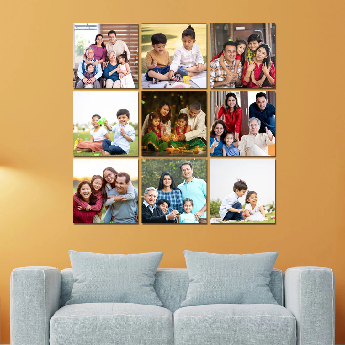 Acrylic Photo Frames Collage Prints for Home: With Two Way Tape