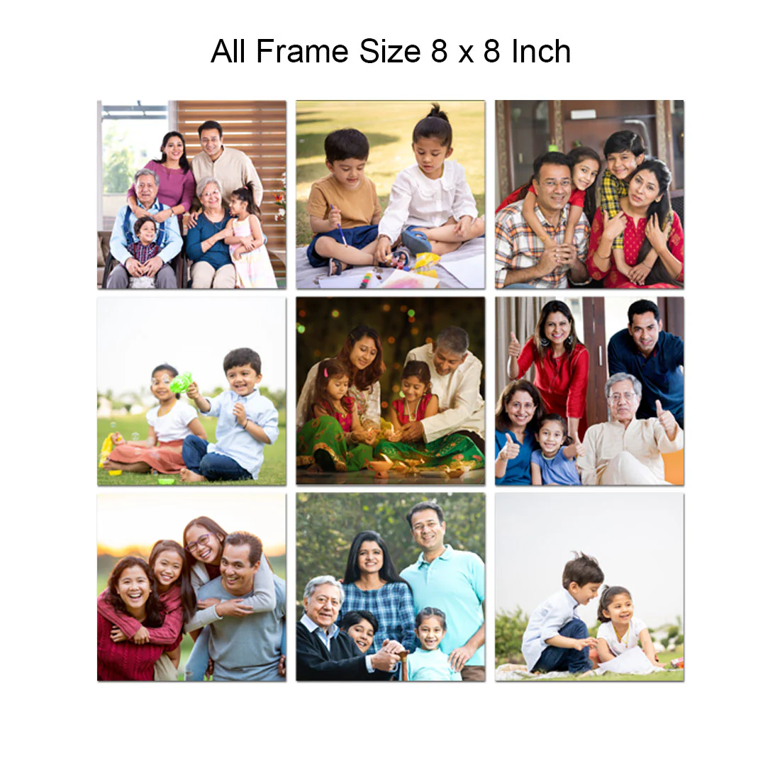 Acrylic Photo Frames Collage Prints for Home: With Two Way Tape - Image 2