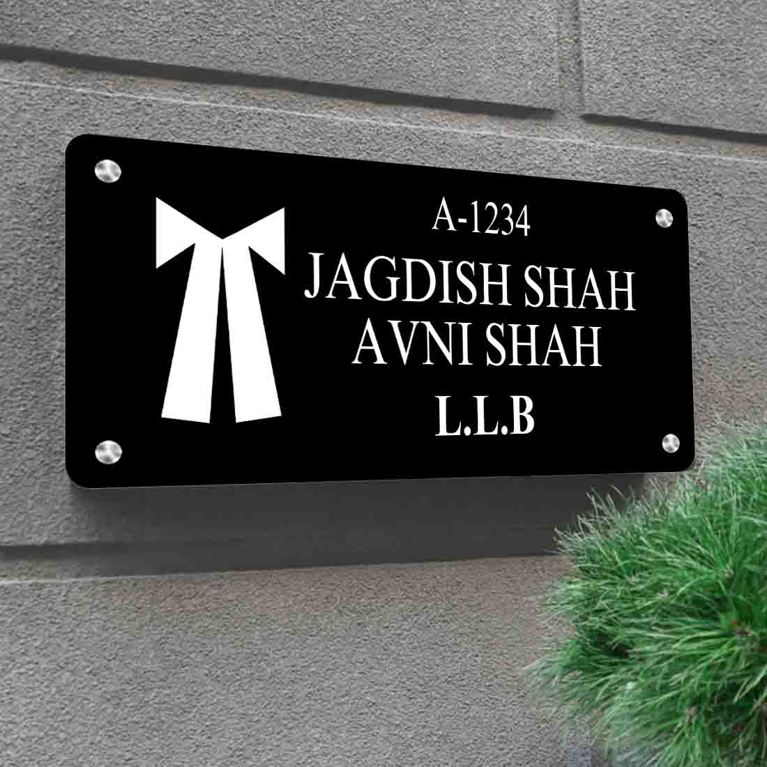 Lawyer / Advocate Name Plate - Name Board for Home,Office - Image 2
