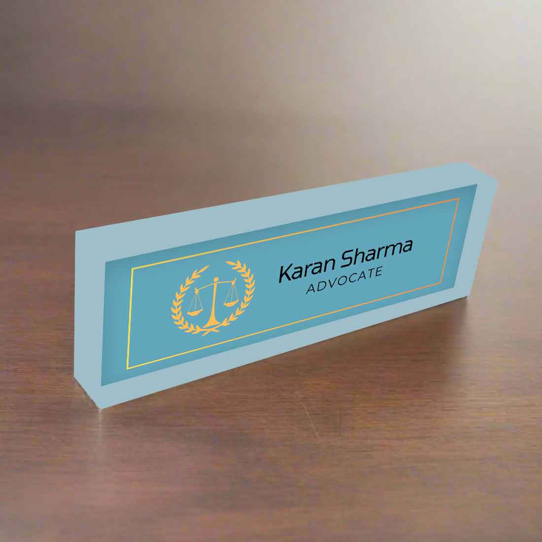 Advocate Table Name Plate – Professional Desk Name Plate for Lawyers - Image 10