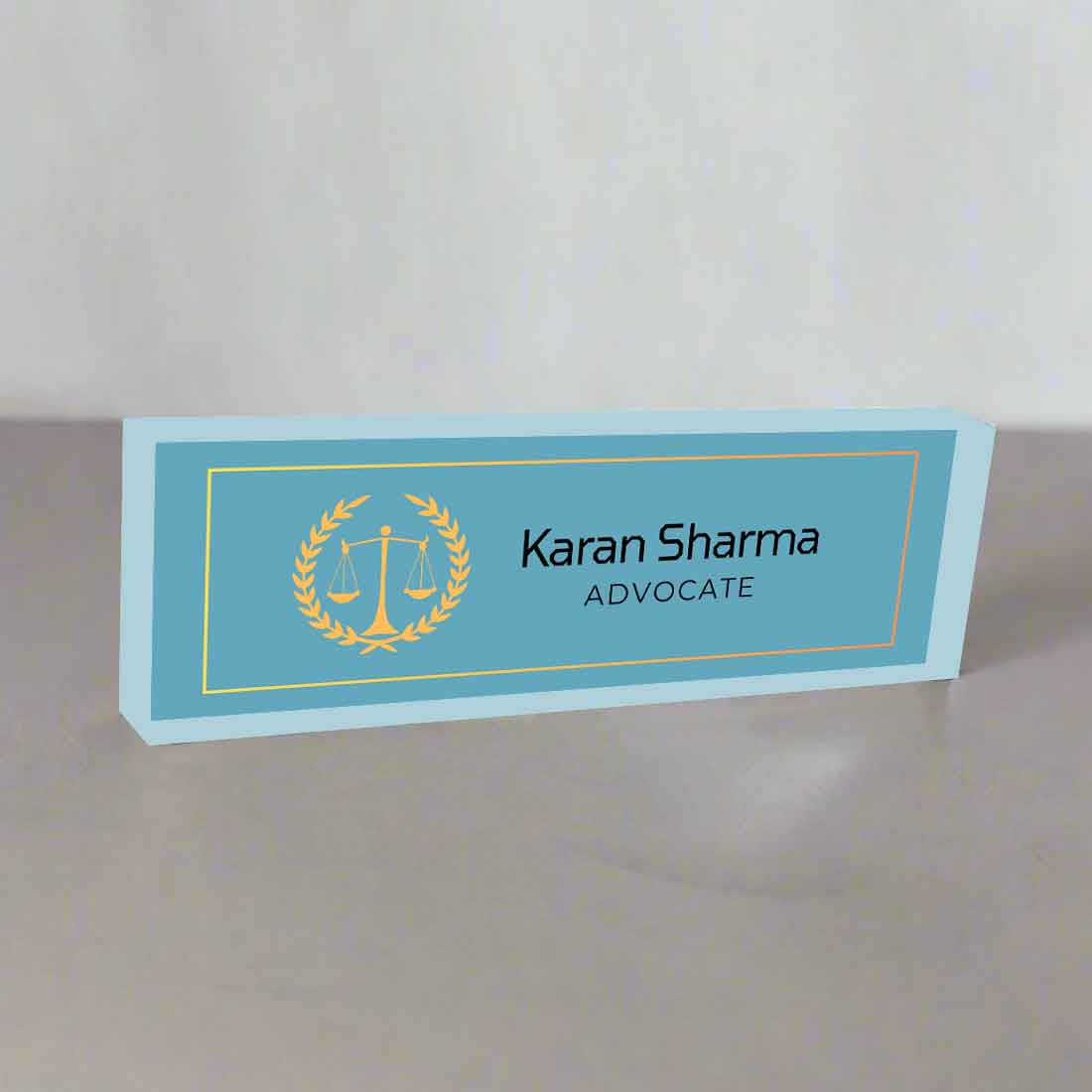 Advocate Table Name Plate – Professional Desk Name Plate for Lawyers - Image 9
