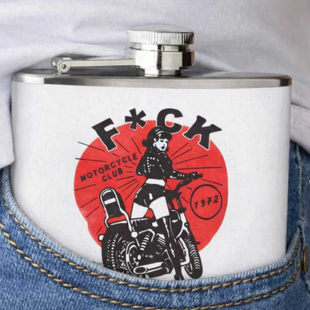 Hip Flask - Motorcycle Club - Image 4