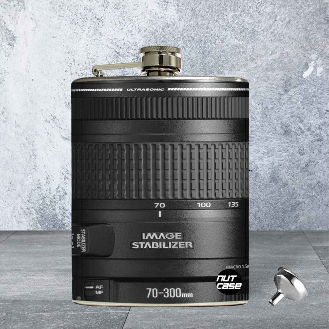 Hip Flask - Stainless Steel Flask - Camera