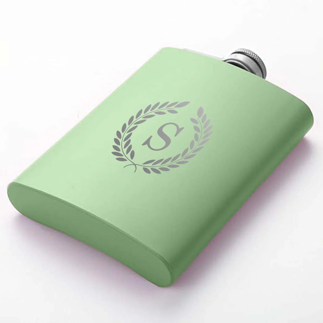 Alcohol Flask for Women Custom Stainless Steel 8OZ Liquor Flask with Initial - Image 4