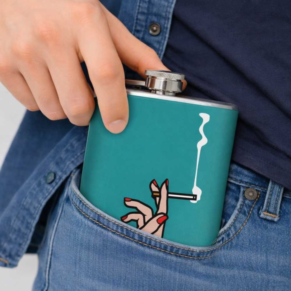 Hip Flask - No Smoking ! Gifts For Her - Image 3