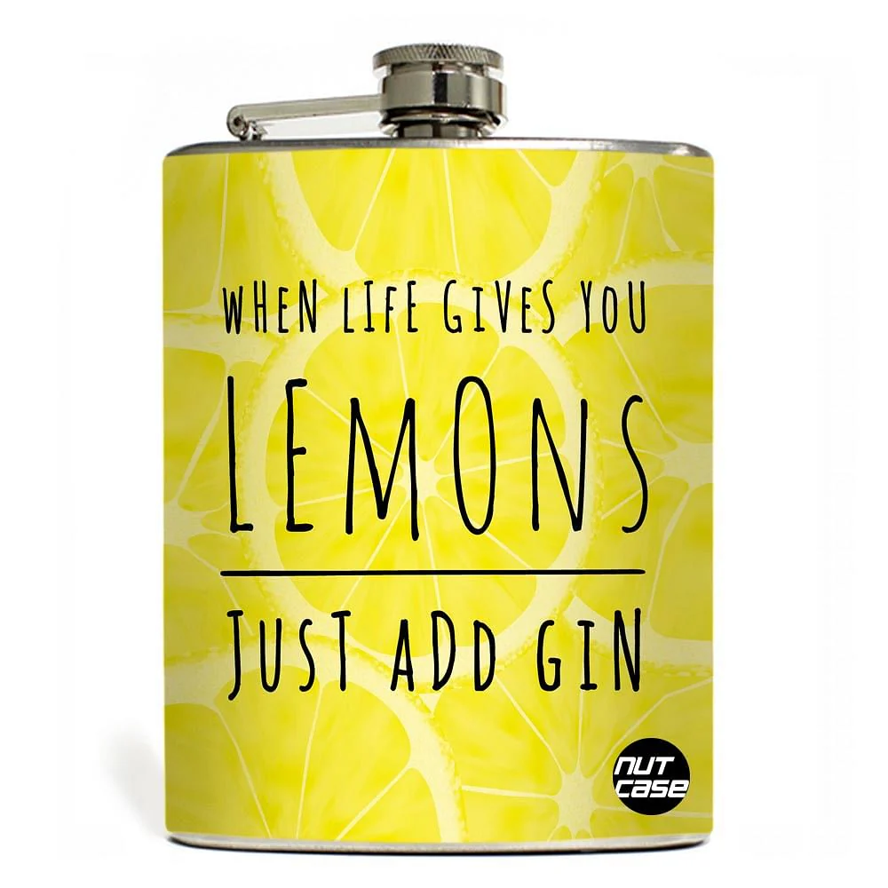 Hip Flask  -  Lemon & Gin - Image 2