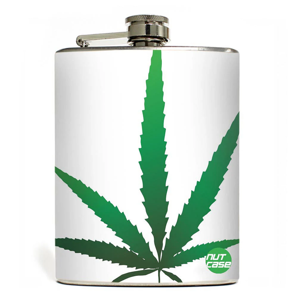 Hip Flask - Happy Leaves