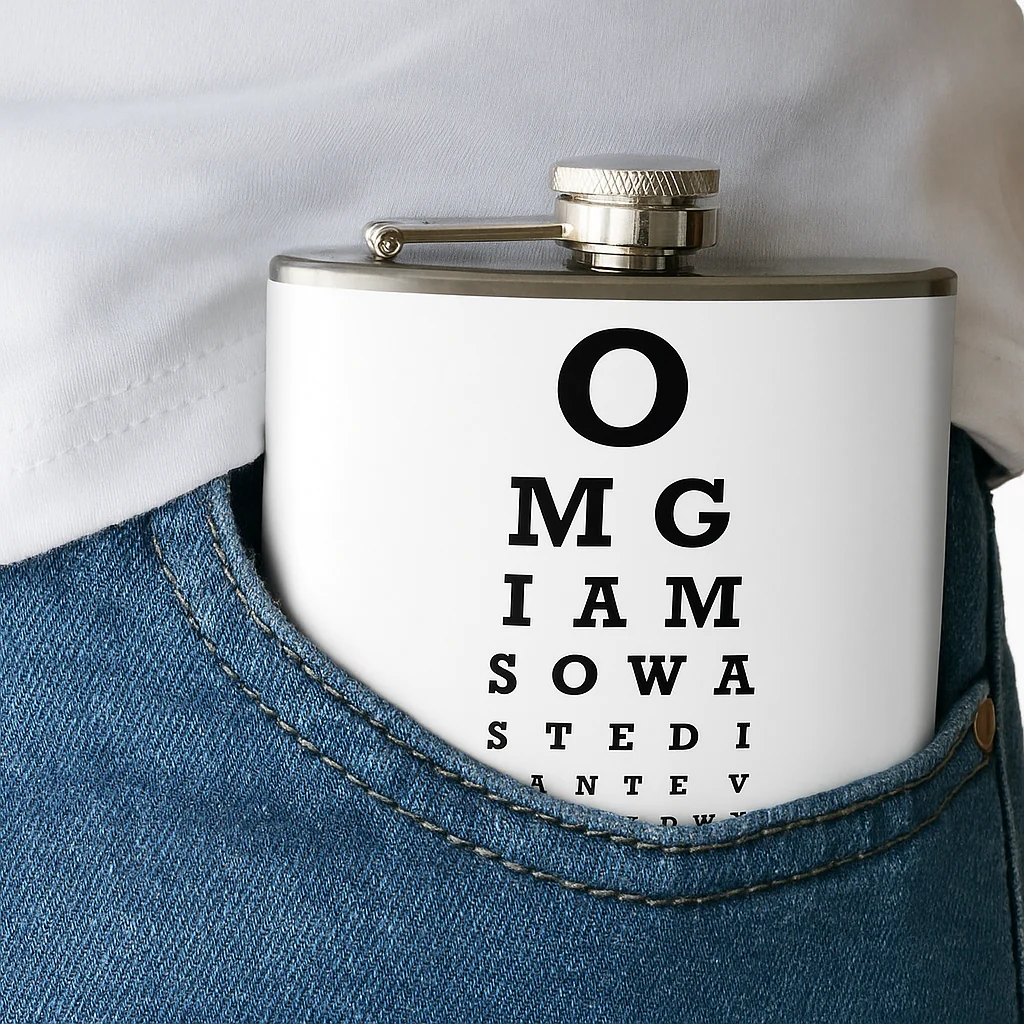 Hip Flask - OMG Eye Test - Image 3