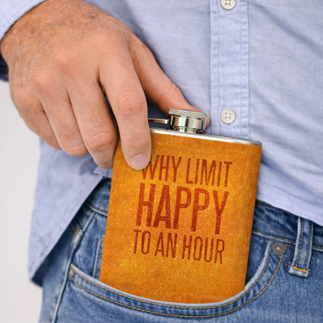 Hip Flask - Happy Hours - Image 2