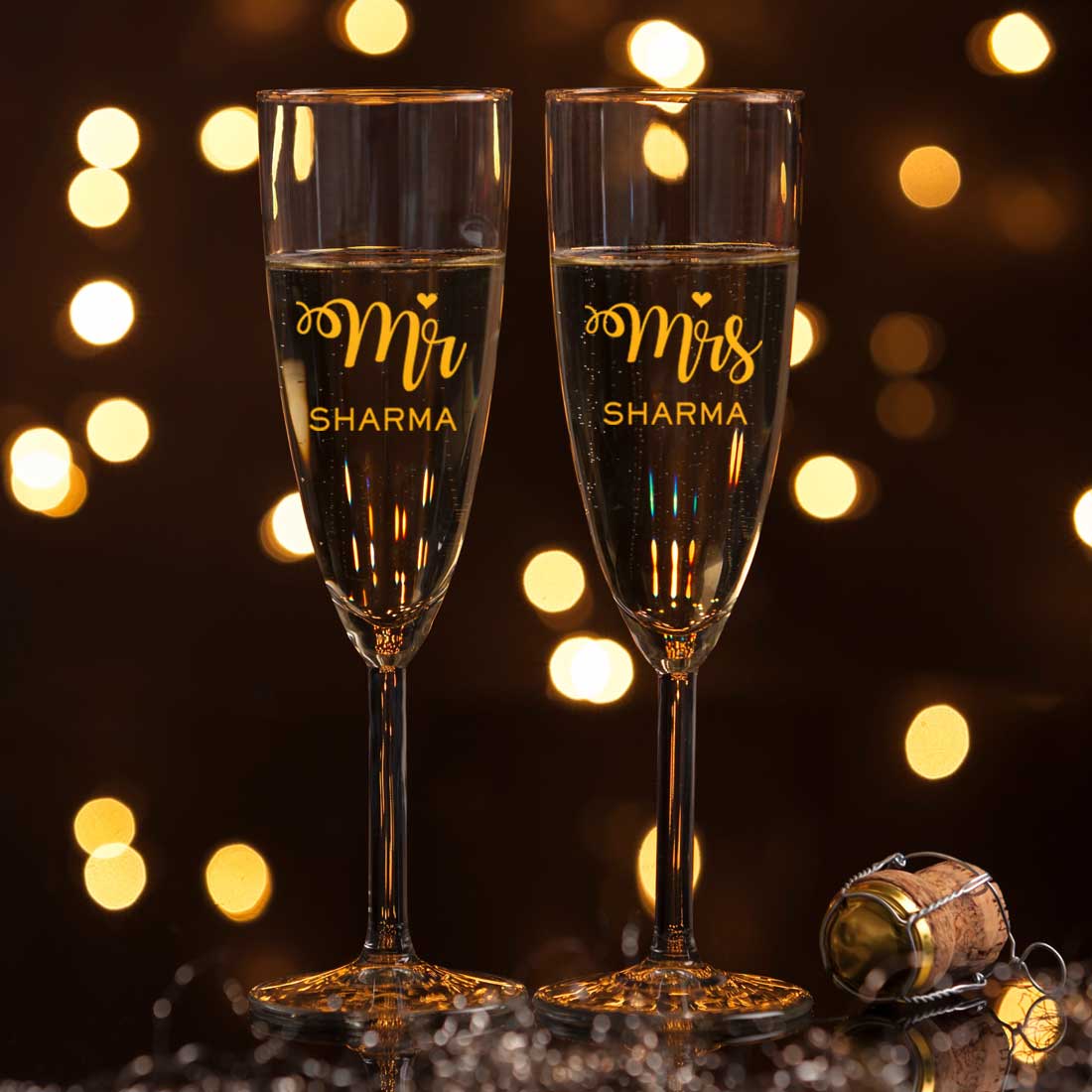 Champagne Glass Set Gift Box Available in Black - Image 8