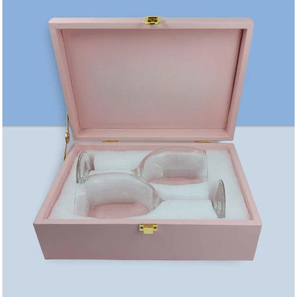 Anniversary Gifts for Couples with Wine Glass Set - Available in Black - Image 11