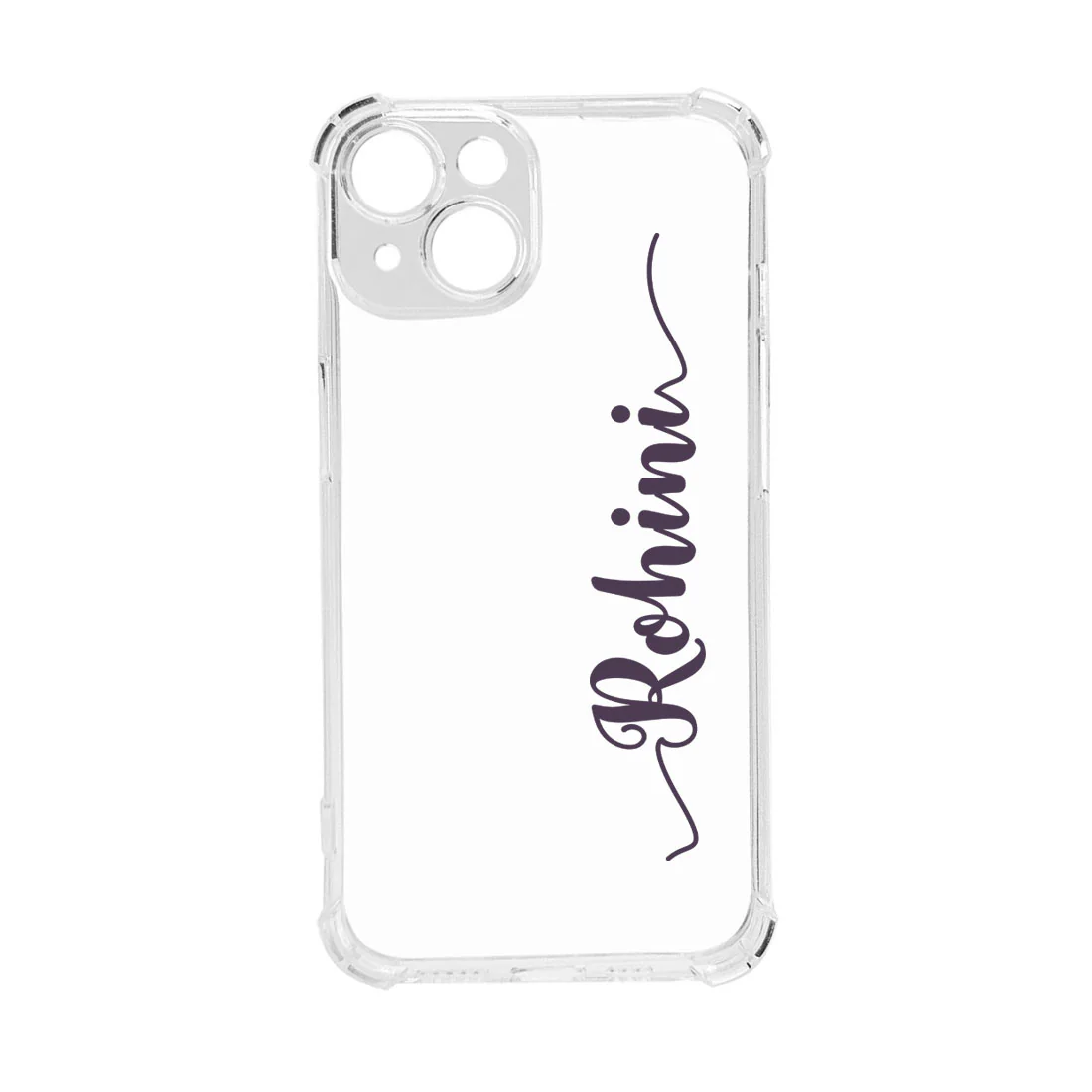 Apple I Phone 13 Case with Name Customized TPU Clear Cover with Camera Protection - Image 3