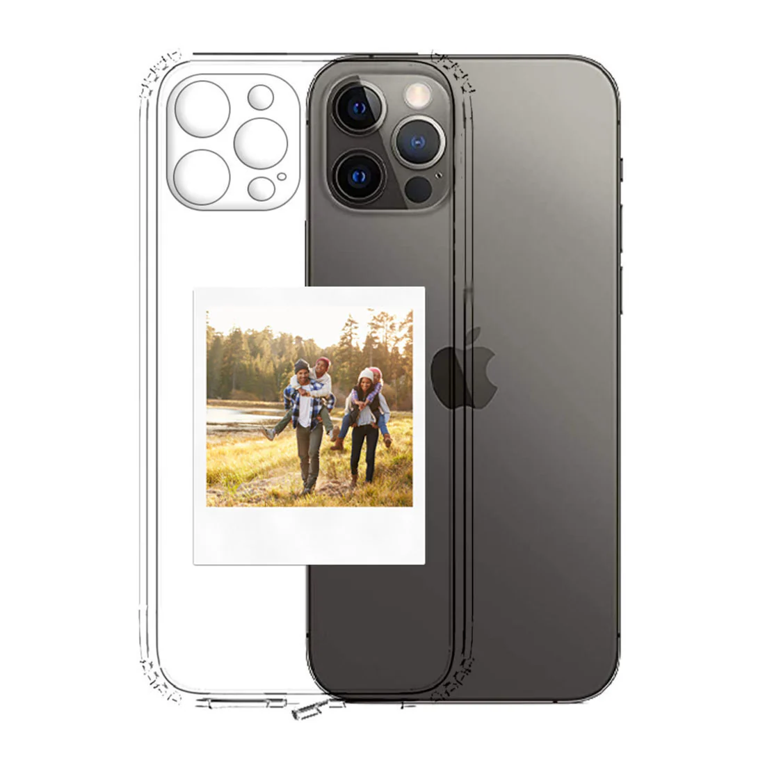 Back Cover for iPhone 11 Pro with Photo Transparent TPU Case with Camera Protection - Image 3