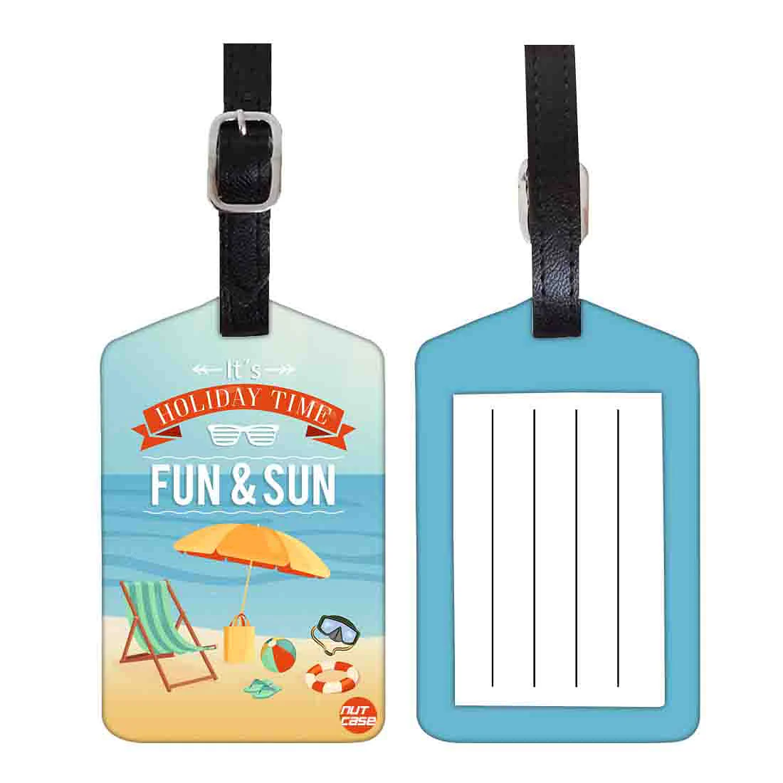 Luggage Tags Set Of 2 - Holiday Time
