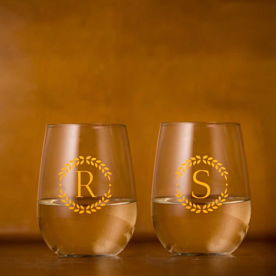 Personalised Bar Glasses Stemless With Gift Box Available in Black & Pink Boxes - Image 3