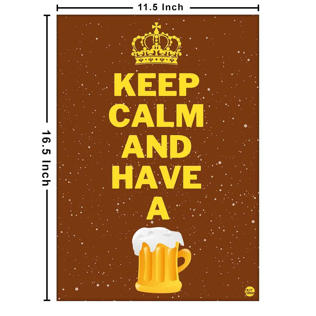 Designer Beer Bar Poster Wall Art for Home Restaurant-Keep Calm - Image 3