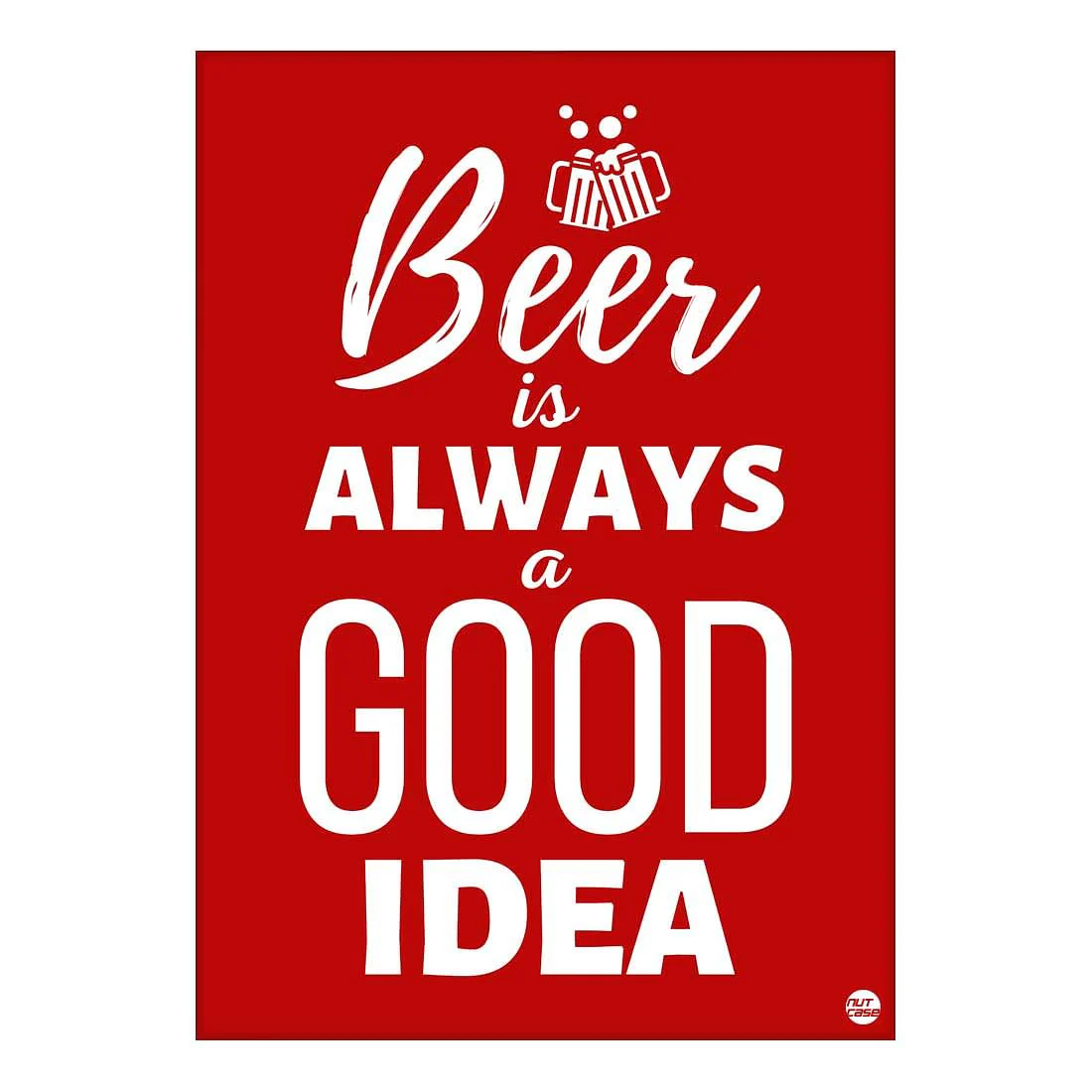 Beer Poster Design Bar Wall Art for home Restaurants-Good Idea
