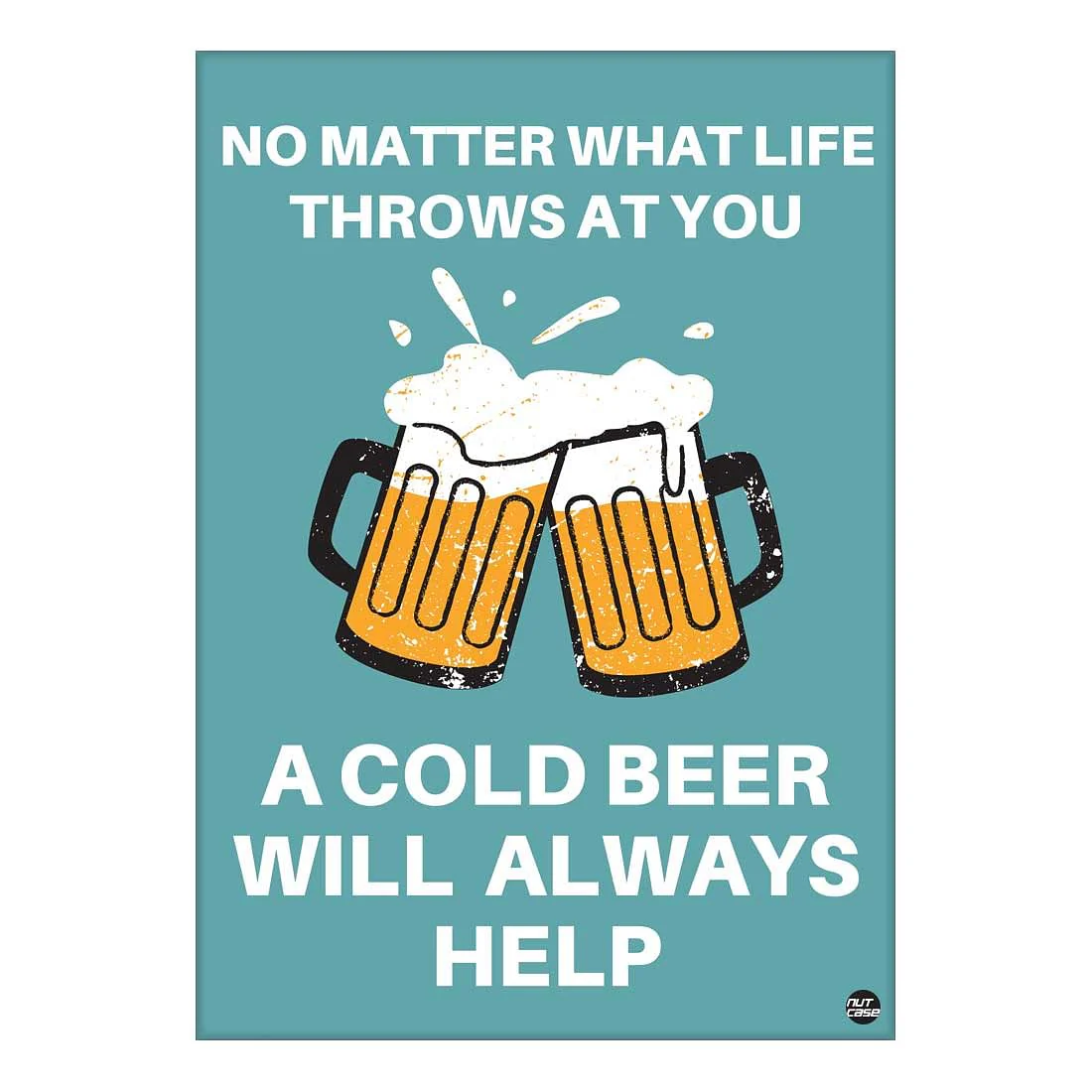 Designer Beer Poster Bar Wall Art-Always Help