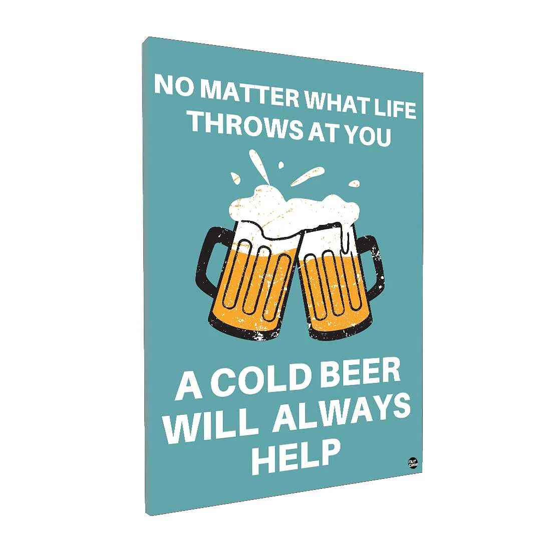 Designer Beer Poster Bar Wall Art-Always Help - Image 4