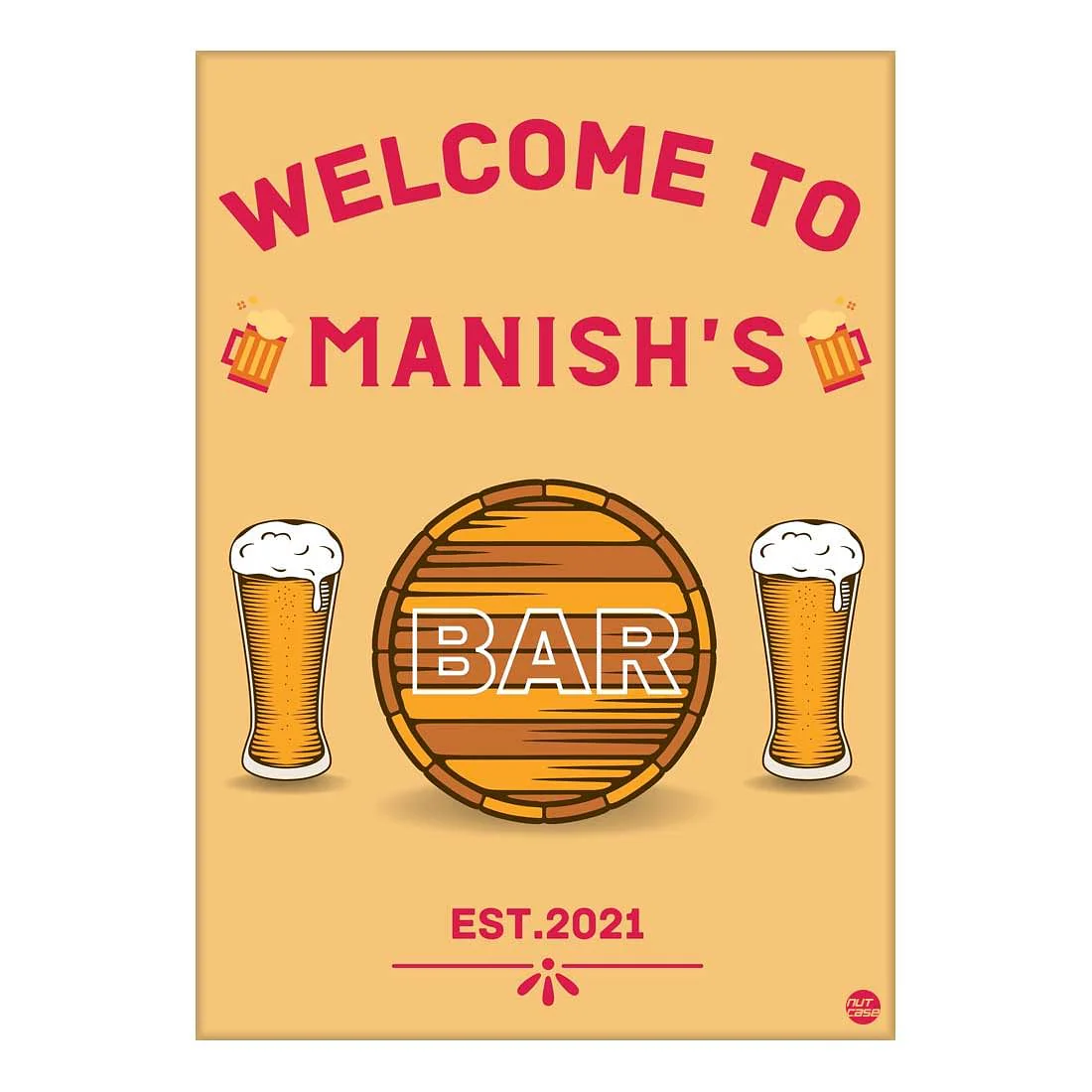 Custom Bar Wall Art Beer Posters-Barrel