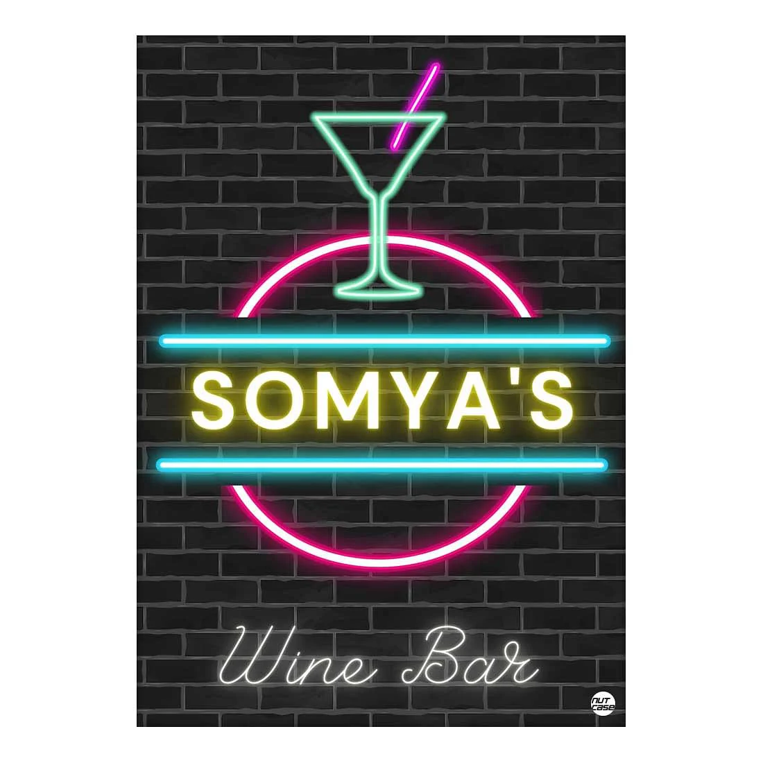 Personalized Wine Poster Wall Art for Home Bar