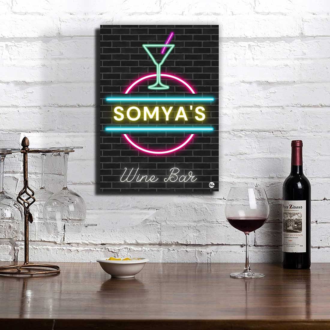 Personalized Wine Poster Wall Art for Home Bar - Image 2