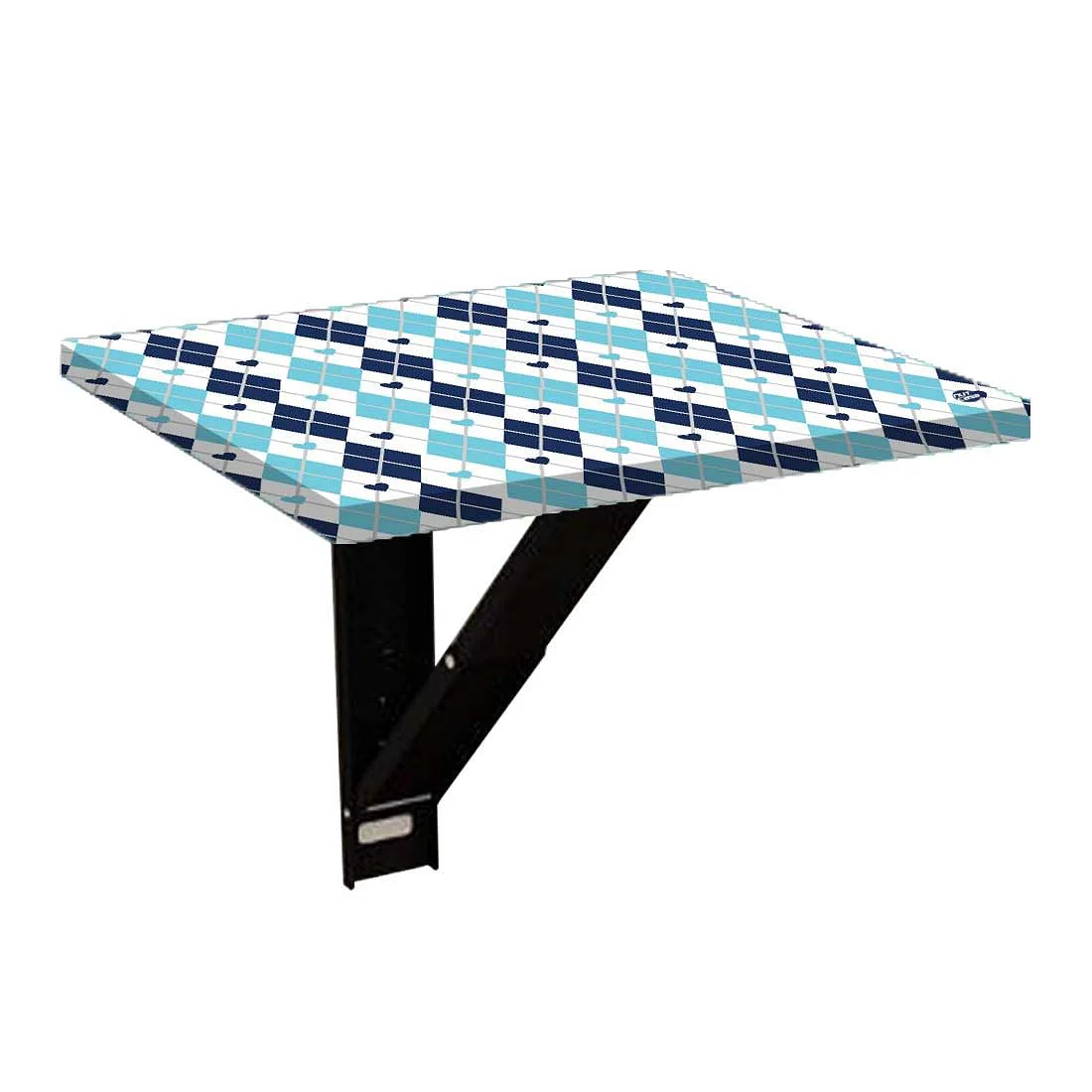 Side Table for Bedroom - Blue Plaids - Image 6