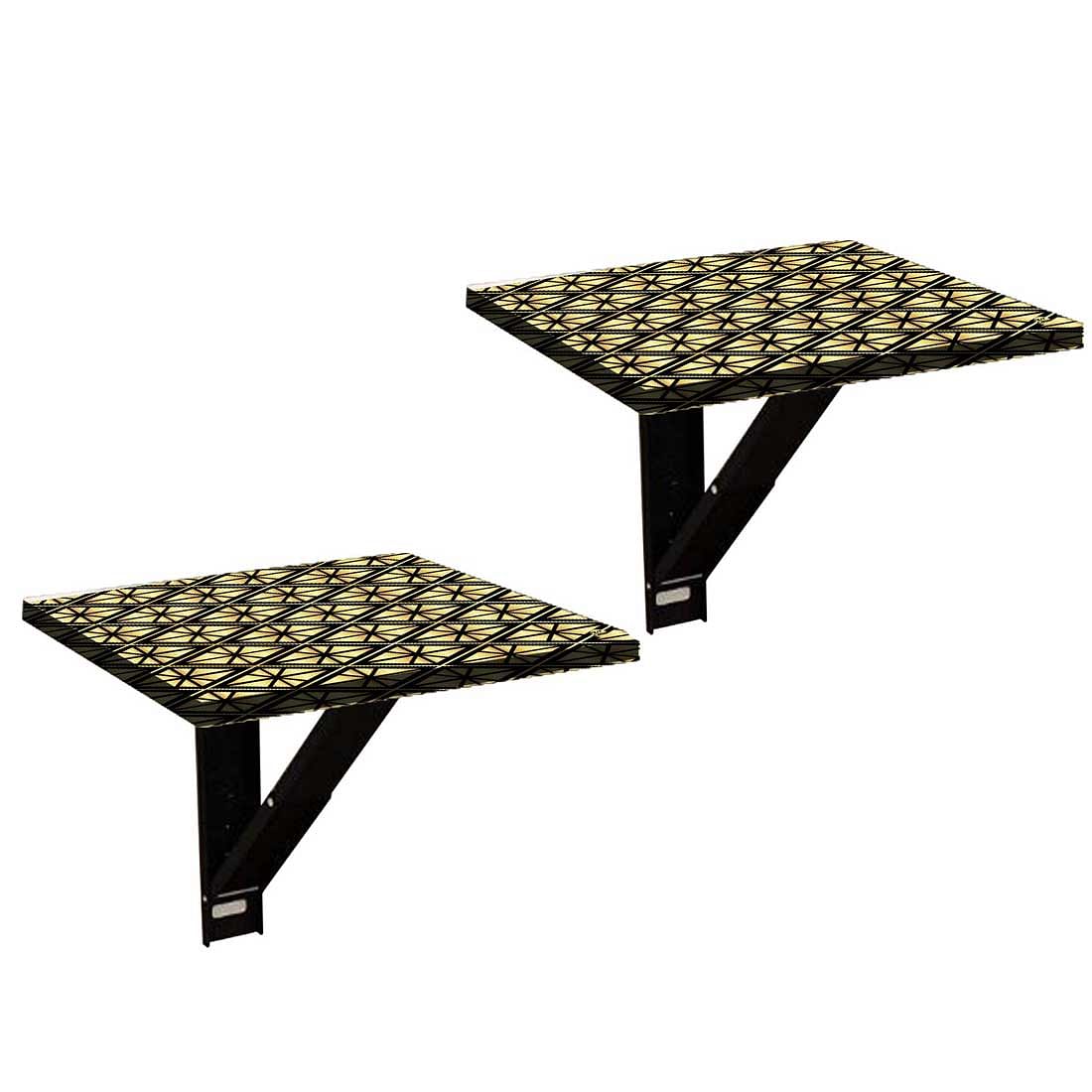 Folding Side Table for Bedroom - Geometric Diamond - Image 2