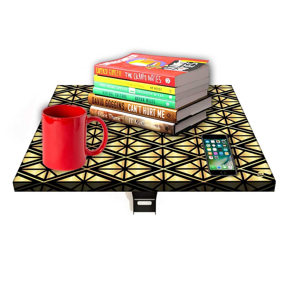 Folding Side Table for Bedroom - Geometric Diamond - Image 7