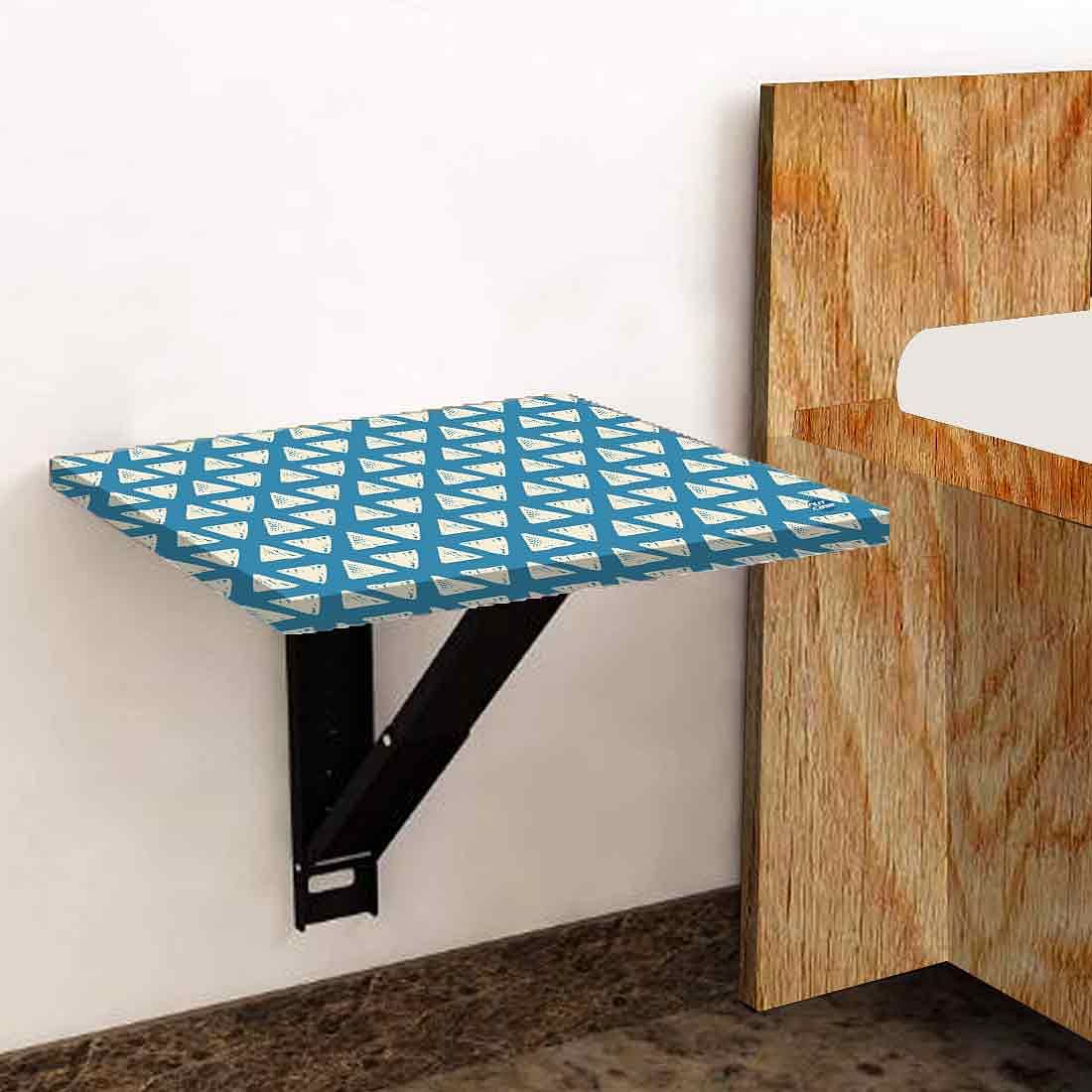 Wall Mounted Bedside Table - White Triangle