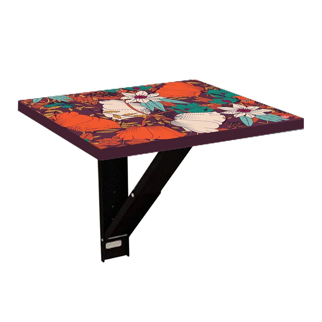 Set Top Box Stand Wall Mount Stylish - Orange Flower - Image 6