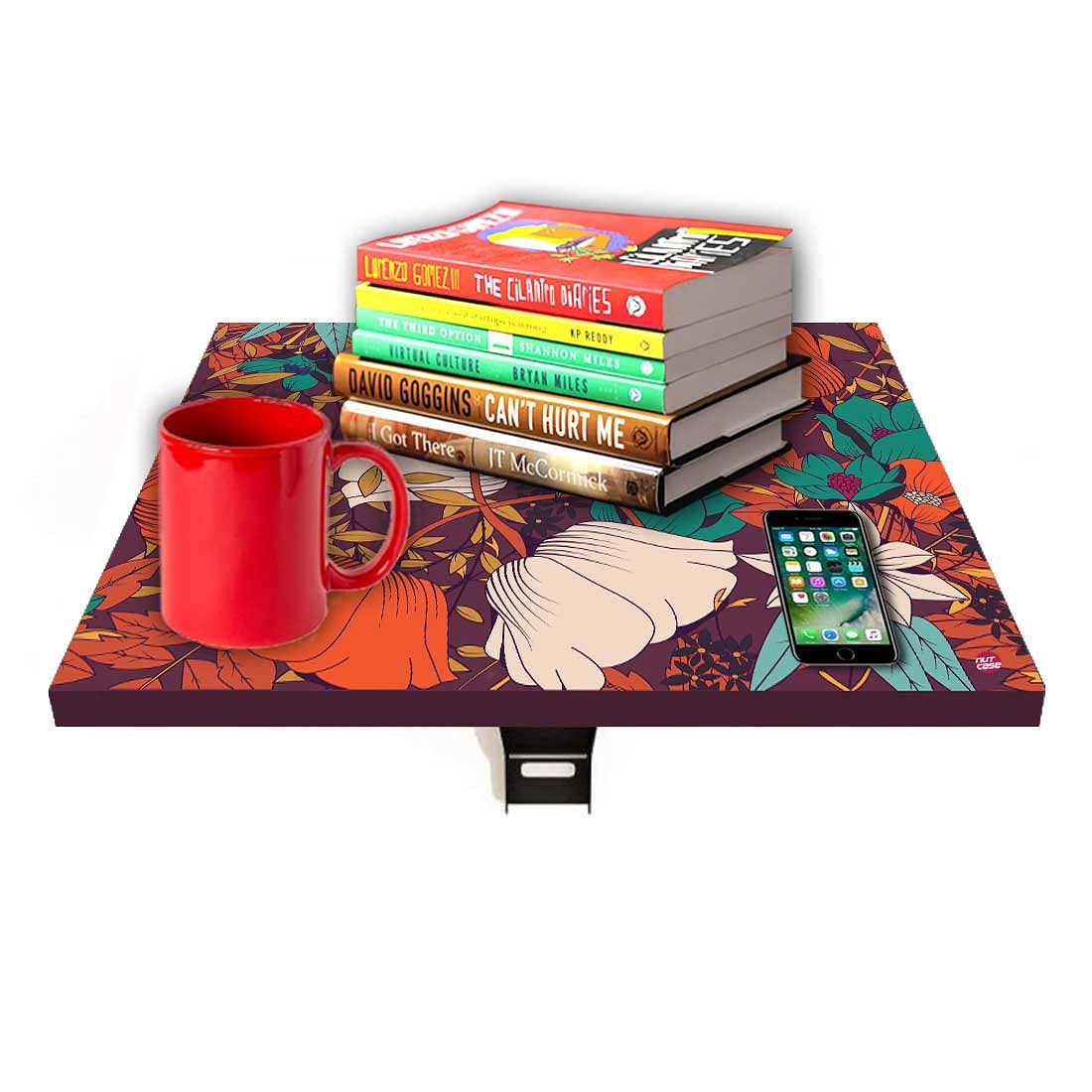 Set Top Box Stand Wall Mount Stylish - Orange Flower - Image 7