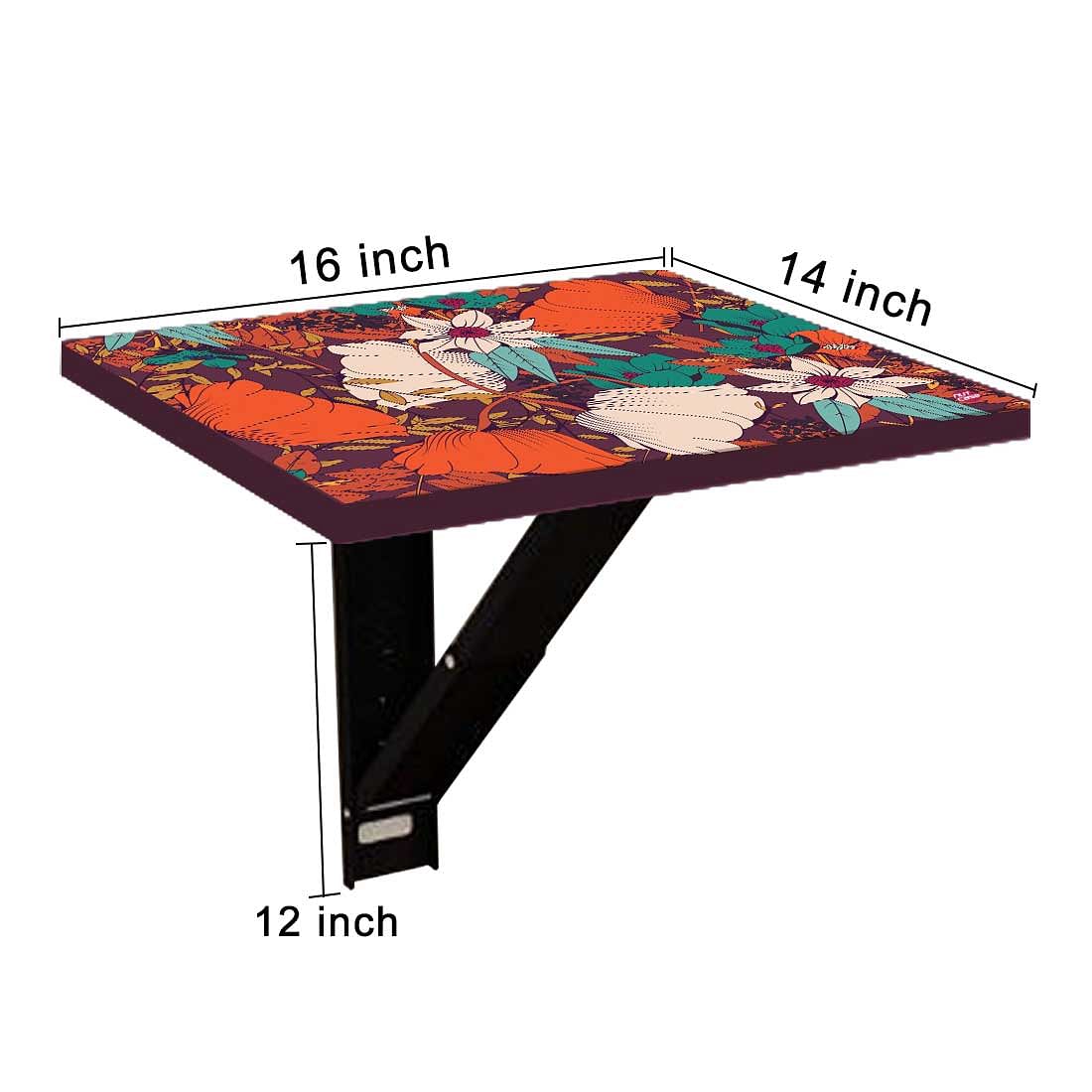 Set Top Box Stand Wall Mount Stylish - Orange Flower - Image 9