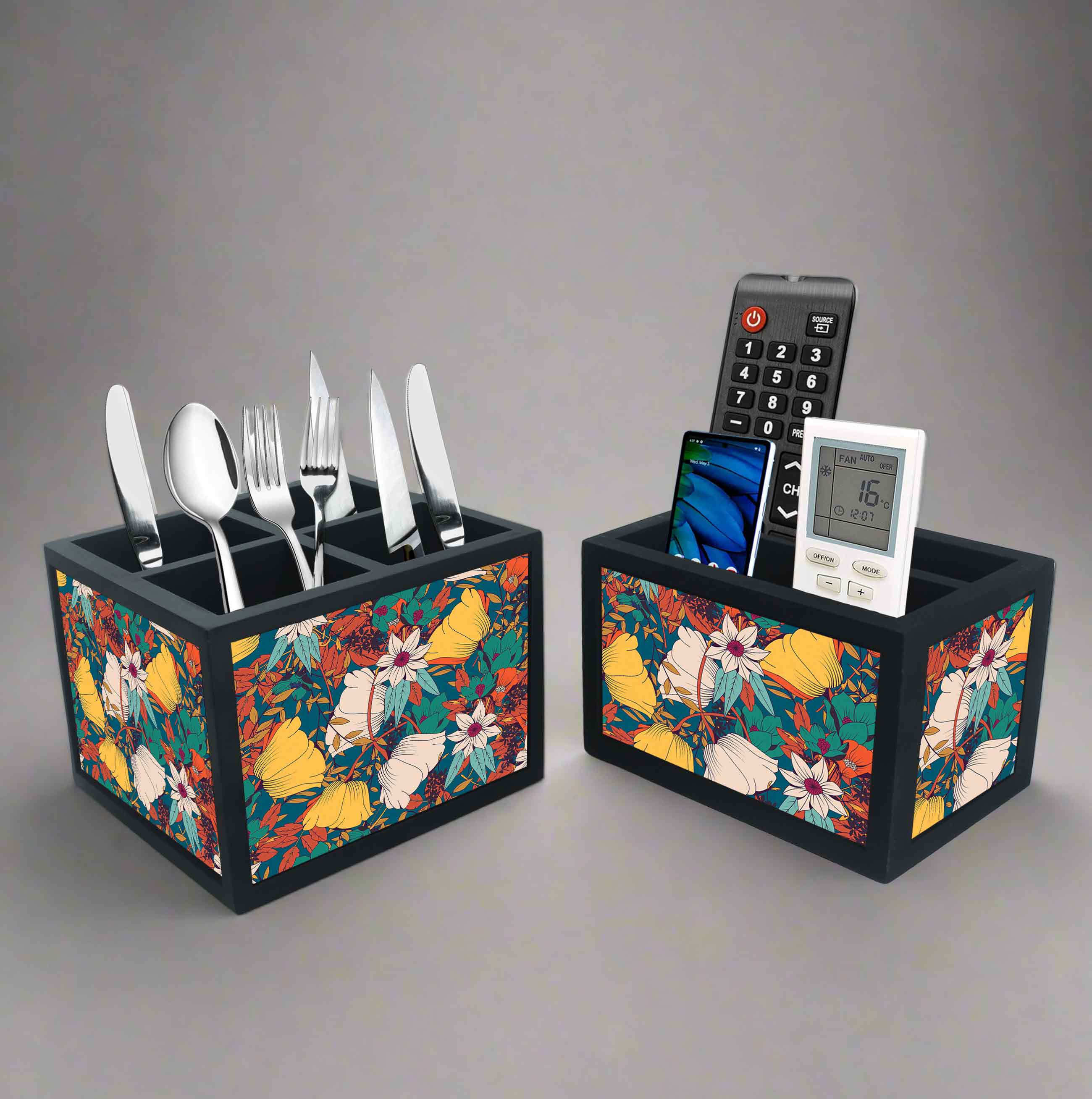 Elegant Remote Control Holder For TV / AC Remotes - Autumn Leaves - Image 10