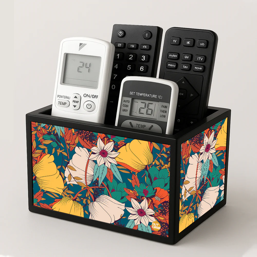 Elegant Remote Control Holder For TV / AC Remotes - Autumn Leaves - Image 3