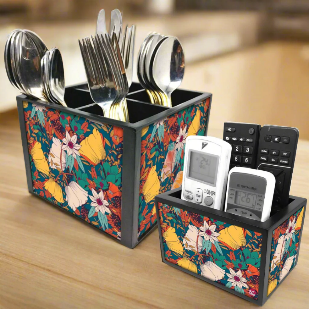 Elegant Remote Control Holder For TV / AC Remotes - Autumn Leaves - Image 7