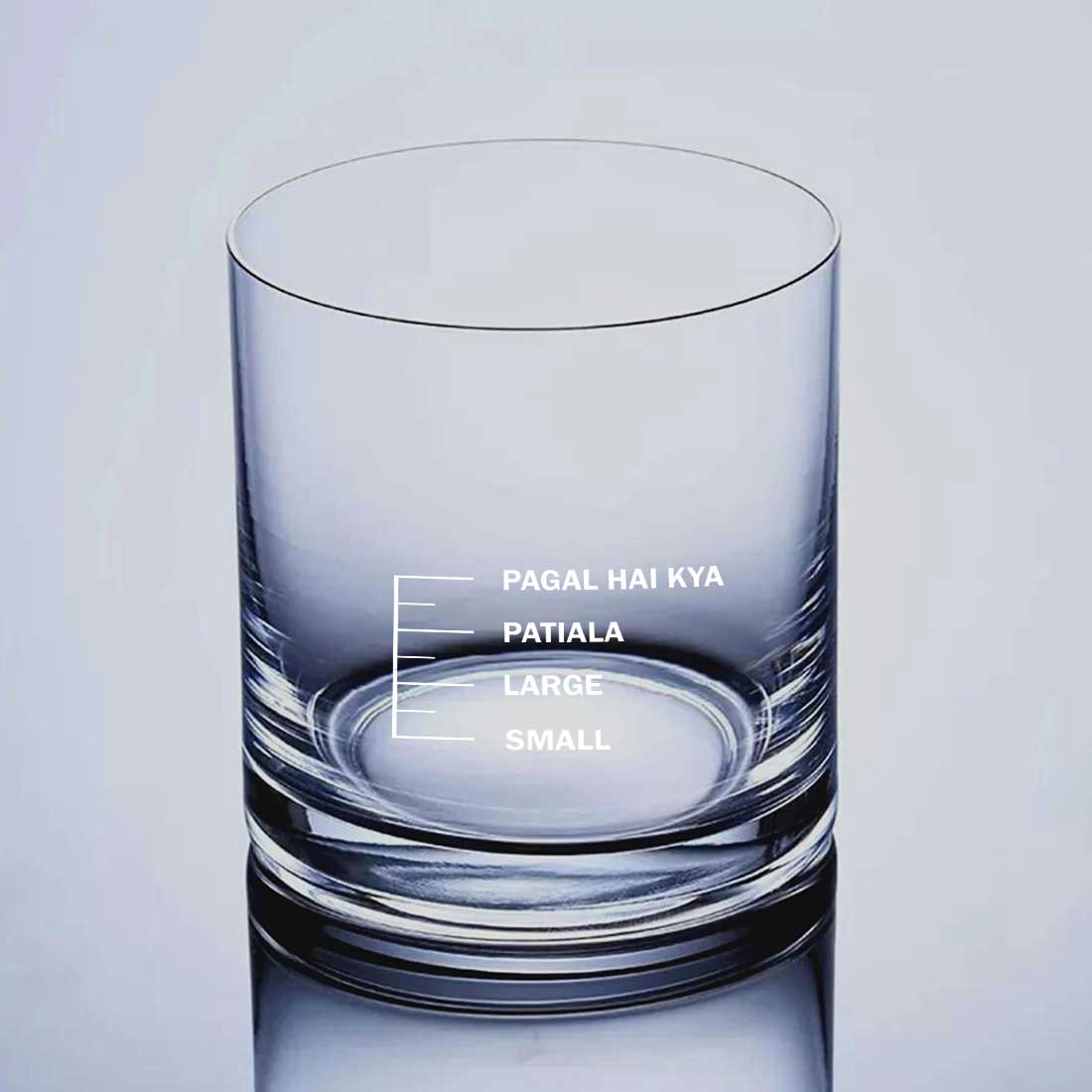 BFCM HOT DEAL Whiskey Glasses Liquor Glass-SMALL LARGE PATIYALA PAGAL HAI KYA - Image 17