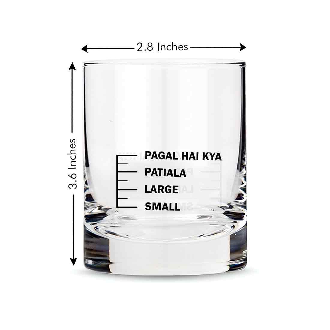 BFCM HOT DEAL Whiskey Glasses Liquor Glass-SMALL LARGE PATIYALA PAGAL HAI KYA - Image 7