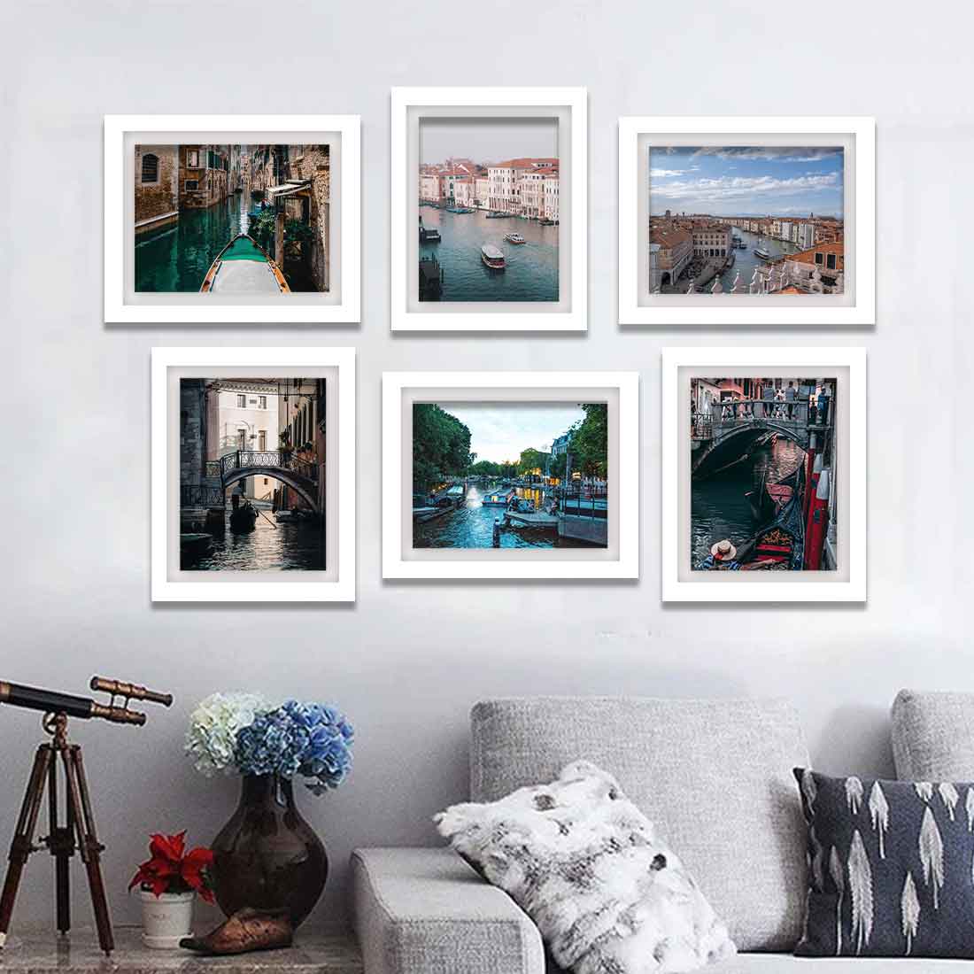 Black and White Picture Frames for Wall Customized 8x10 inch Photo Frame (Set of 6) - Image 3