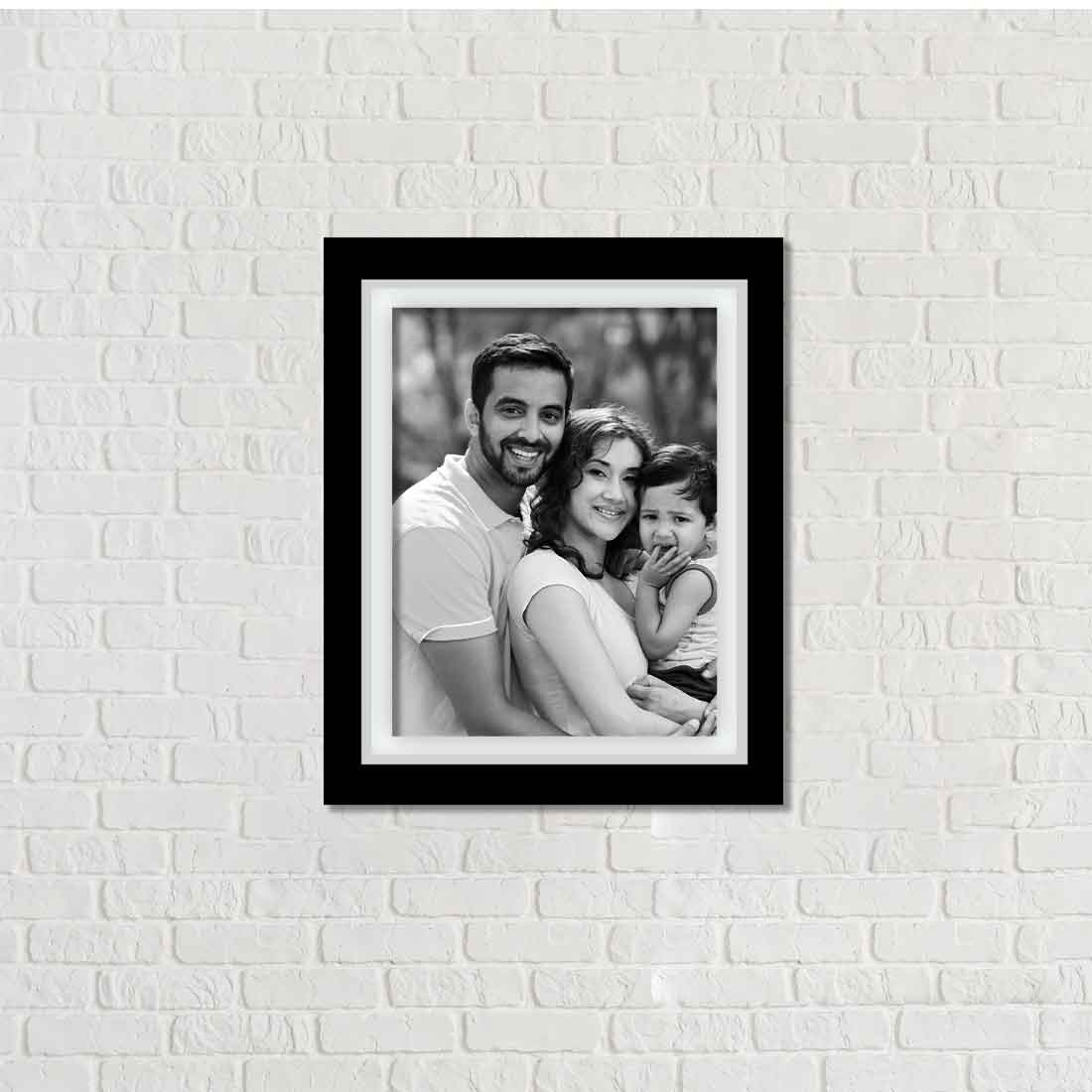 Black and White Wall Frames Customized Photo Frame Decor 8x10 inch (Set of 9) - Image 6