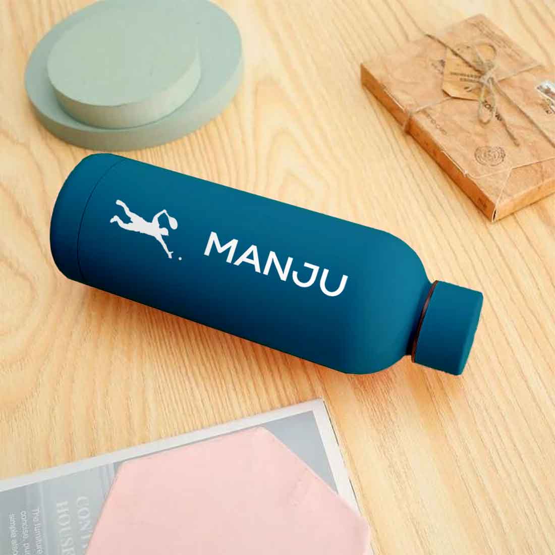 Bottle with Name Stainless Steel Double Insulated Water Bottles for Travel Office Gym Home - BPA Free, Leakproof - Image 13