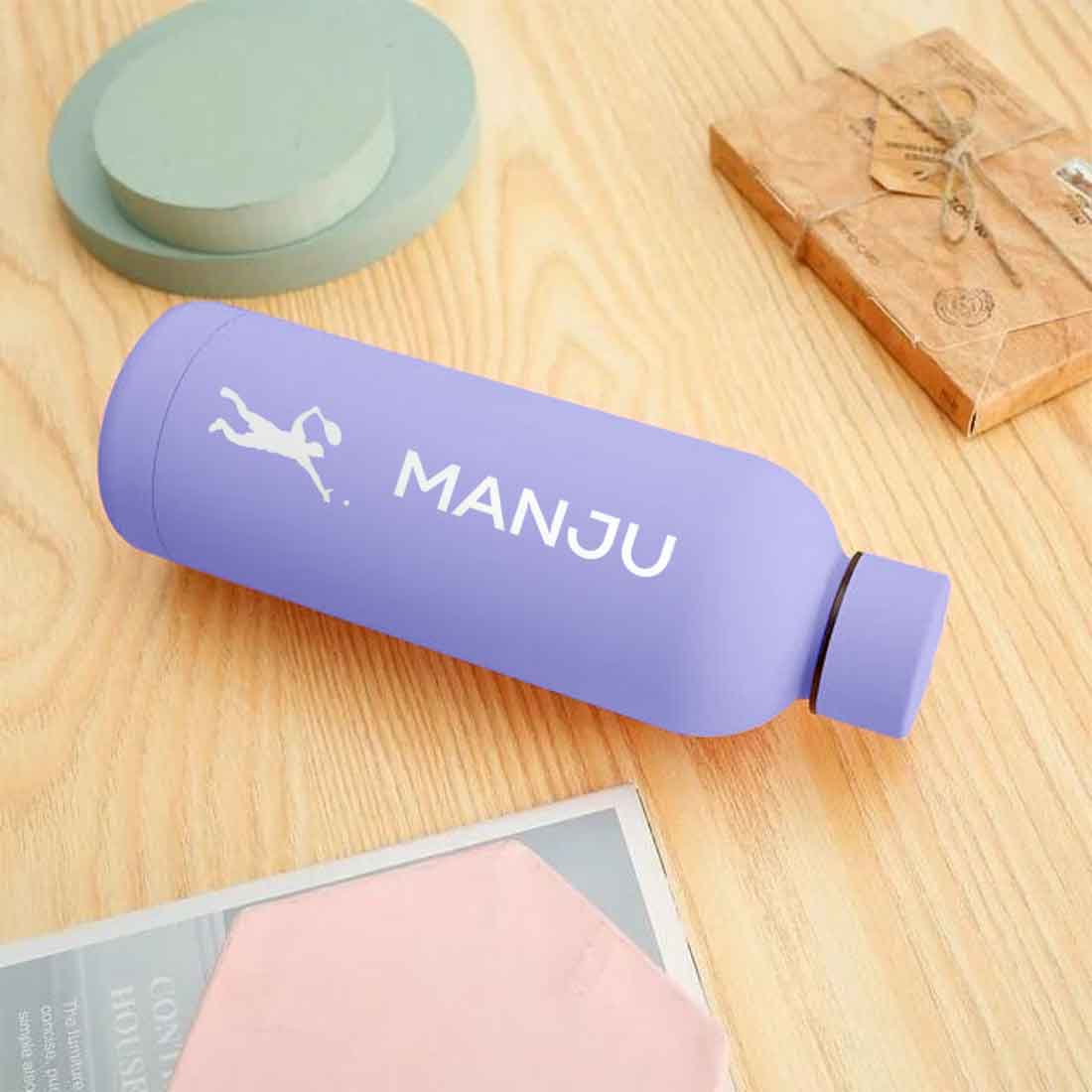 Bottle with Name Stainless Steel Double Insulated Water Bottles for Travel Office Gym Home - BPA Free, Leakproof - Image 69