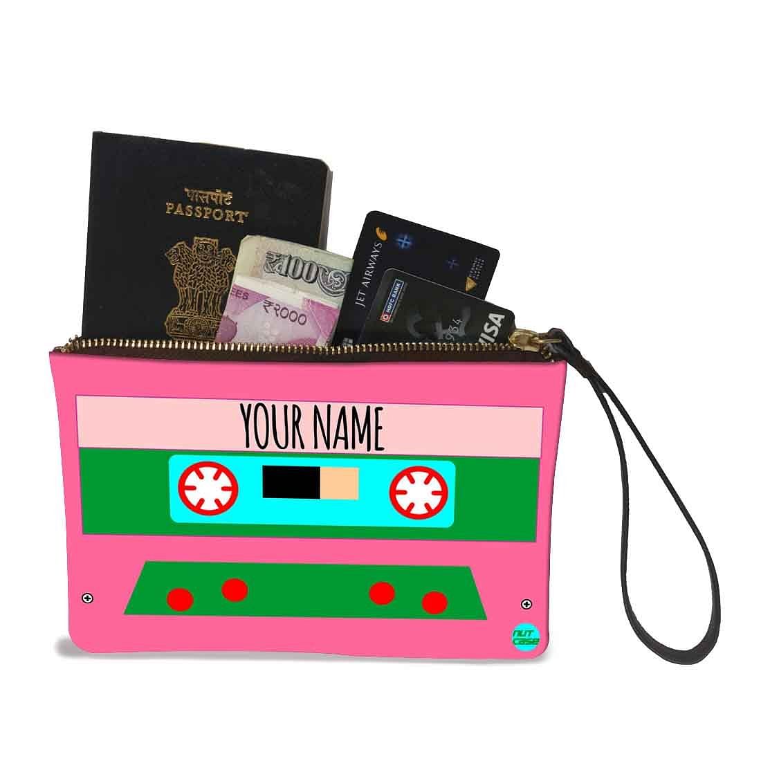 Wristlet Pouch - Pink Cassette - Image 2