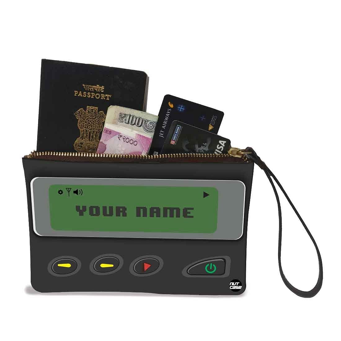 Small Leather Coin Purse - Battery Design - Image 2