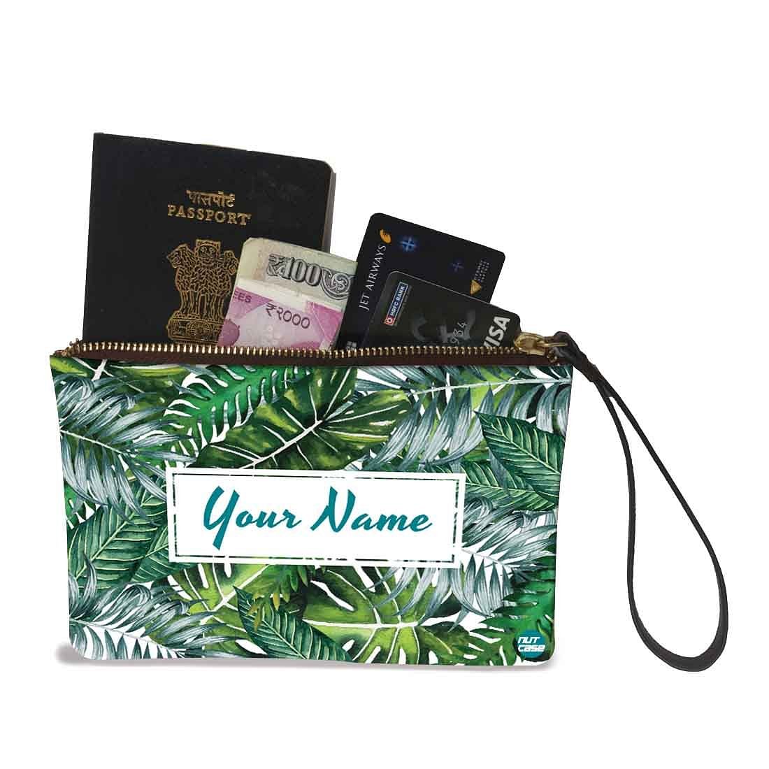 Women'S Wristlet Pouch - Monstera Leaf - Image 2