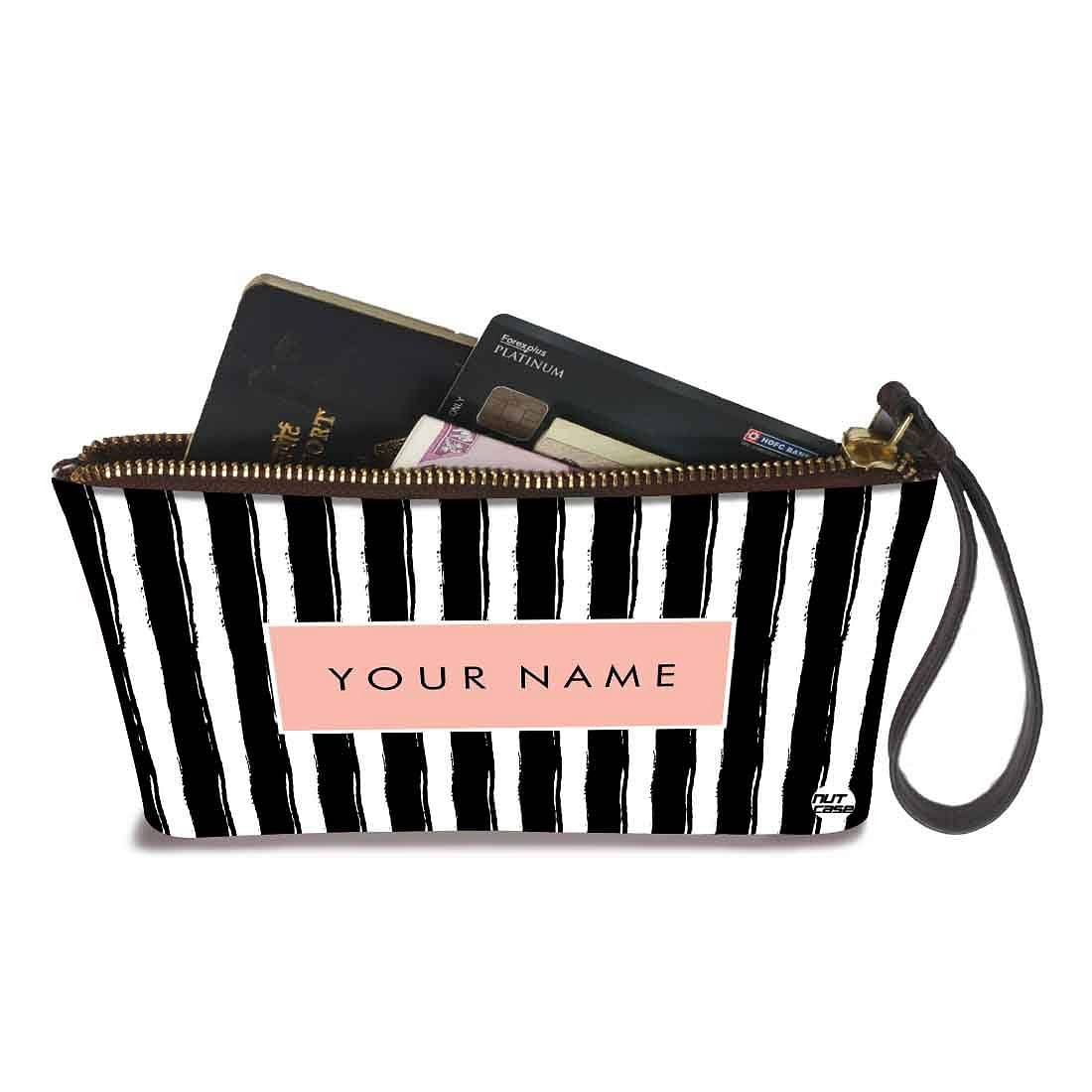 Small Hand Pouch - Black Lines - Image 3
