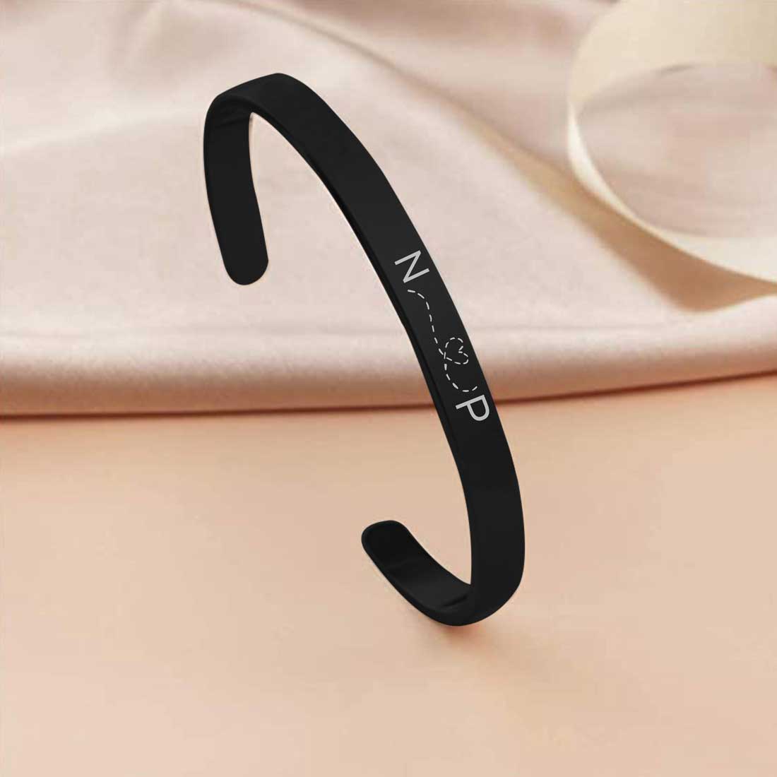 Customized Bracelets for a Girlfriend Boyfriend Valentines Day Gift - Rose Gold Plated/Black Rhodium/Gold Plated - Image 10